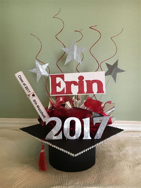 diy graduation cap centerpieces|diy centerpieces for graduation party.